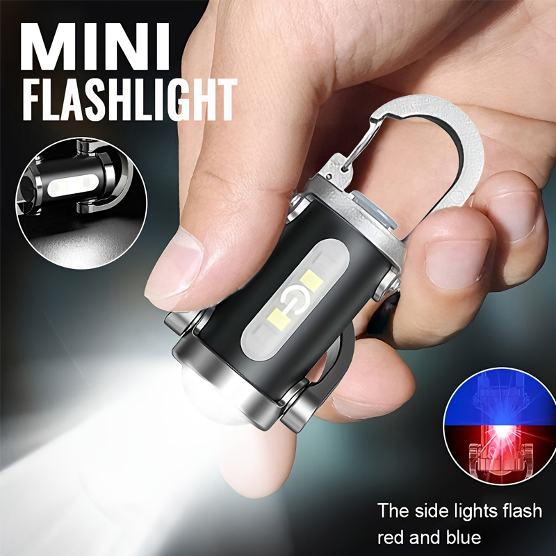 Keychain Flashlight - Mini Keychain Flashlight Rechargeable Pocket COB
