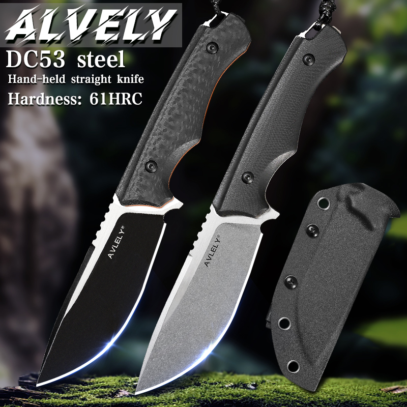 Edc Fixed Blade Deep Carry - DC53 Steel Fixed-Blade Straight Knife, G10