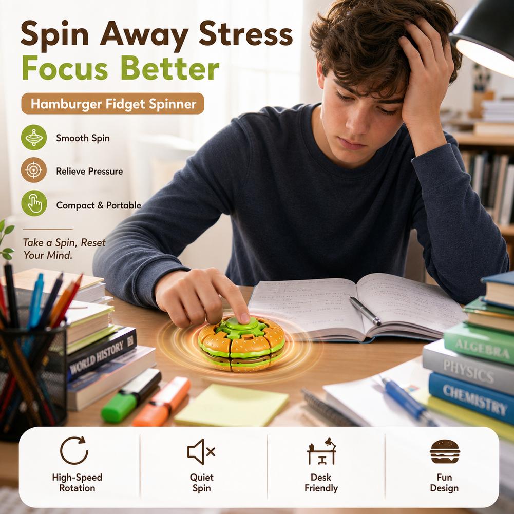 Humburger Fidget Spinner Toy R - đánh giá và giá Fidget Spinner Bearing