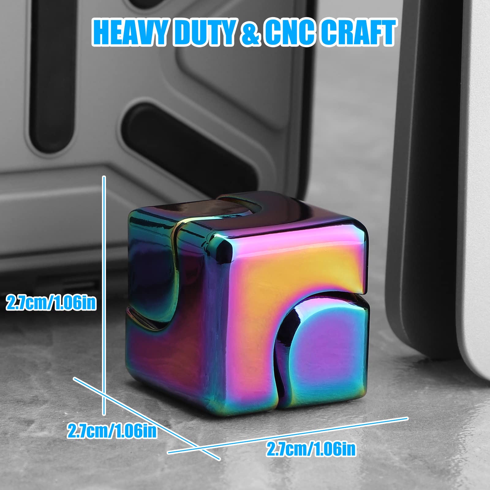 Metal Cube Rotating Fingertip  - đánh giá và giá Fidget Spinner Bearing