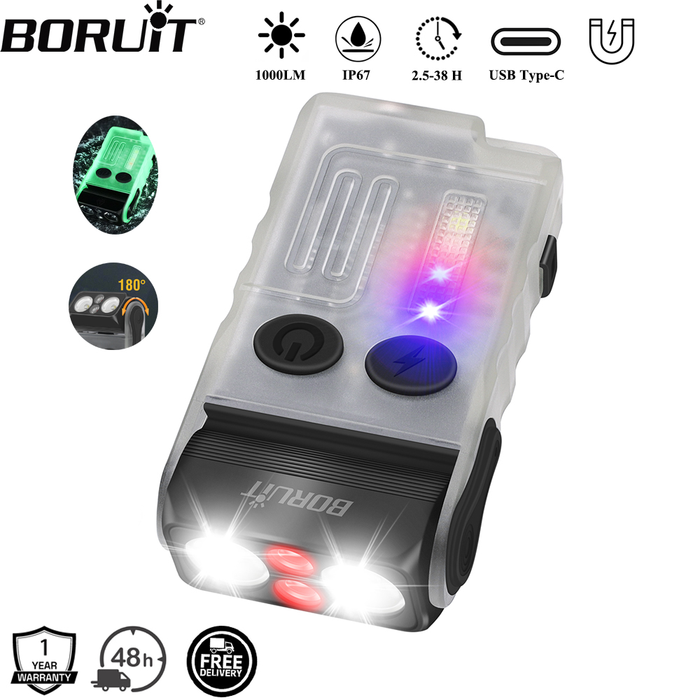 BORUiT V20 Buzzer EDC LED Keyc - đánh giá và giá Keychain Flashlight
