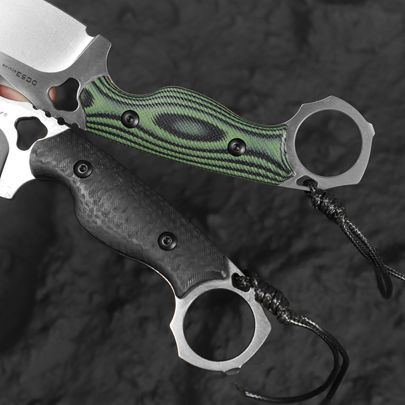 High-hardness DC53 steel strai - đánh giá và giá Edc Fixed Blade Deep Carry