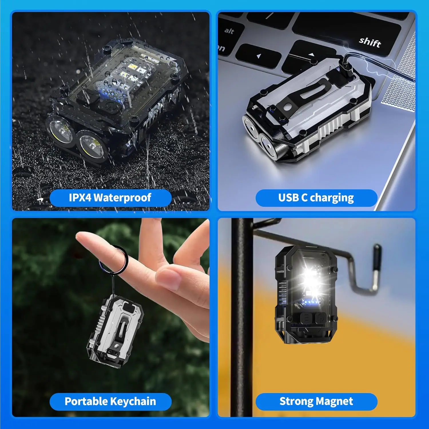Mini COB Keychain Flashlight,C - đánh giá và giá Keychain Flashlight